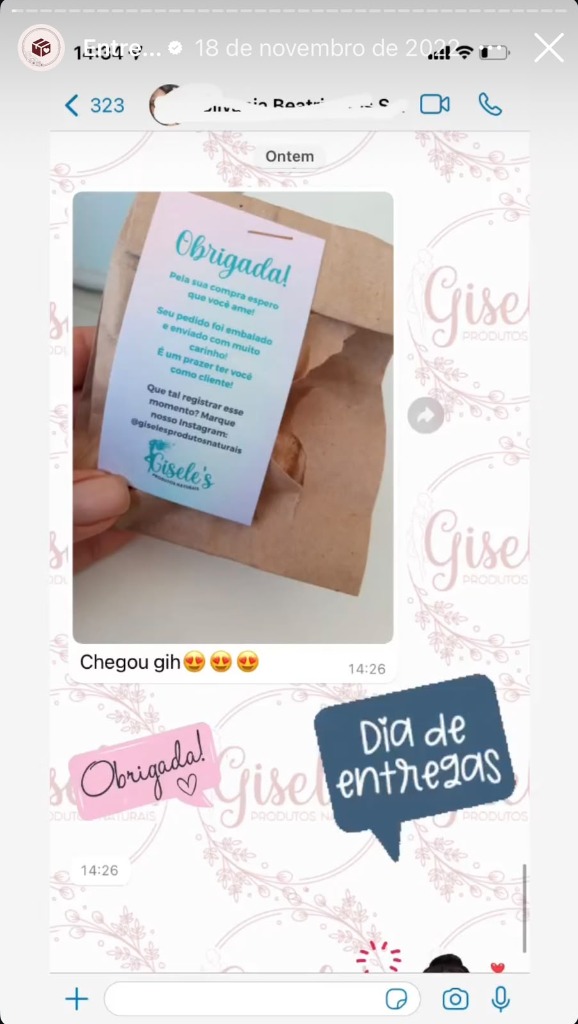 Embalagem cuidadosa
