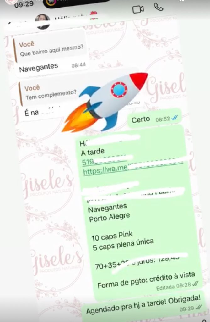 Agendamento de entrega